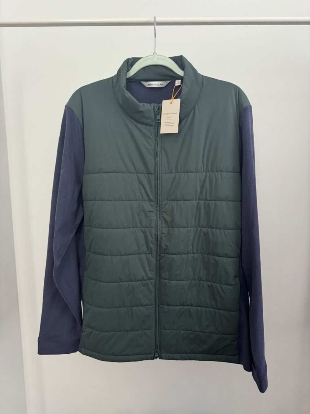 Peter Millar Crown Sport Quilted Jacket Men's XL Navy Green NWT $275